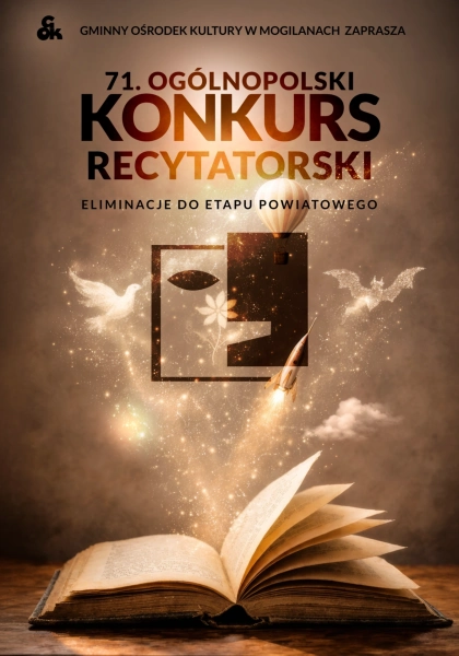 Zapraszamy do udziału w Gminnym Konkursie Recytatorskim!