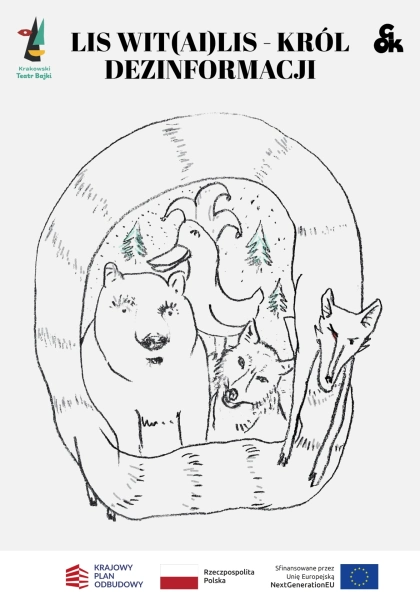Zapraszamy na widowisko dla dzieci "Lis Witalis – król dezinformacji"